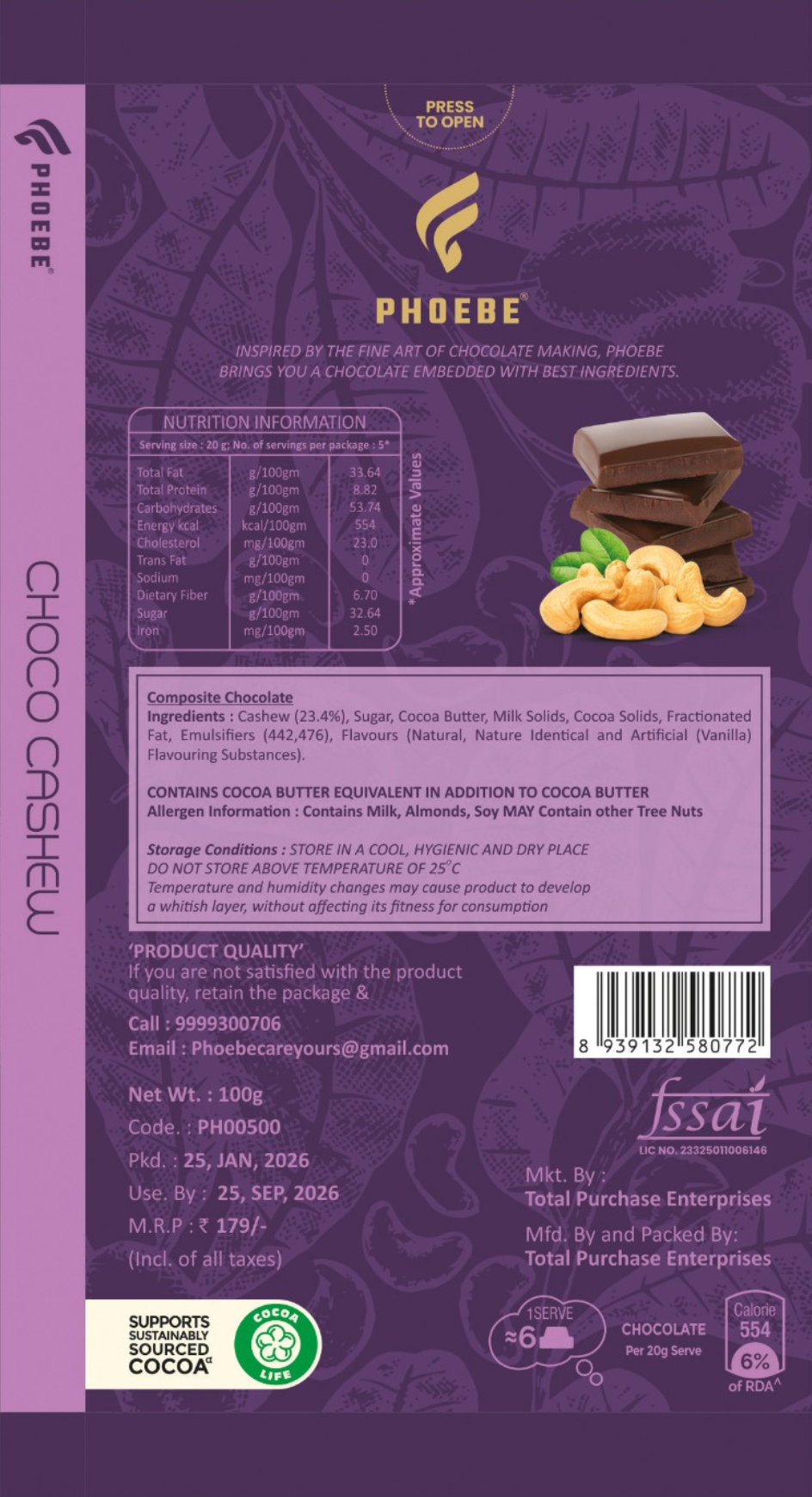 CHOCO CASHEW (100g) - Image 3