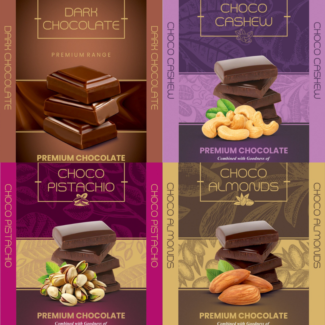 4 Premium Chocolates (50gm each)